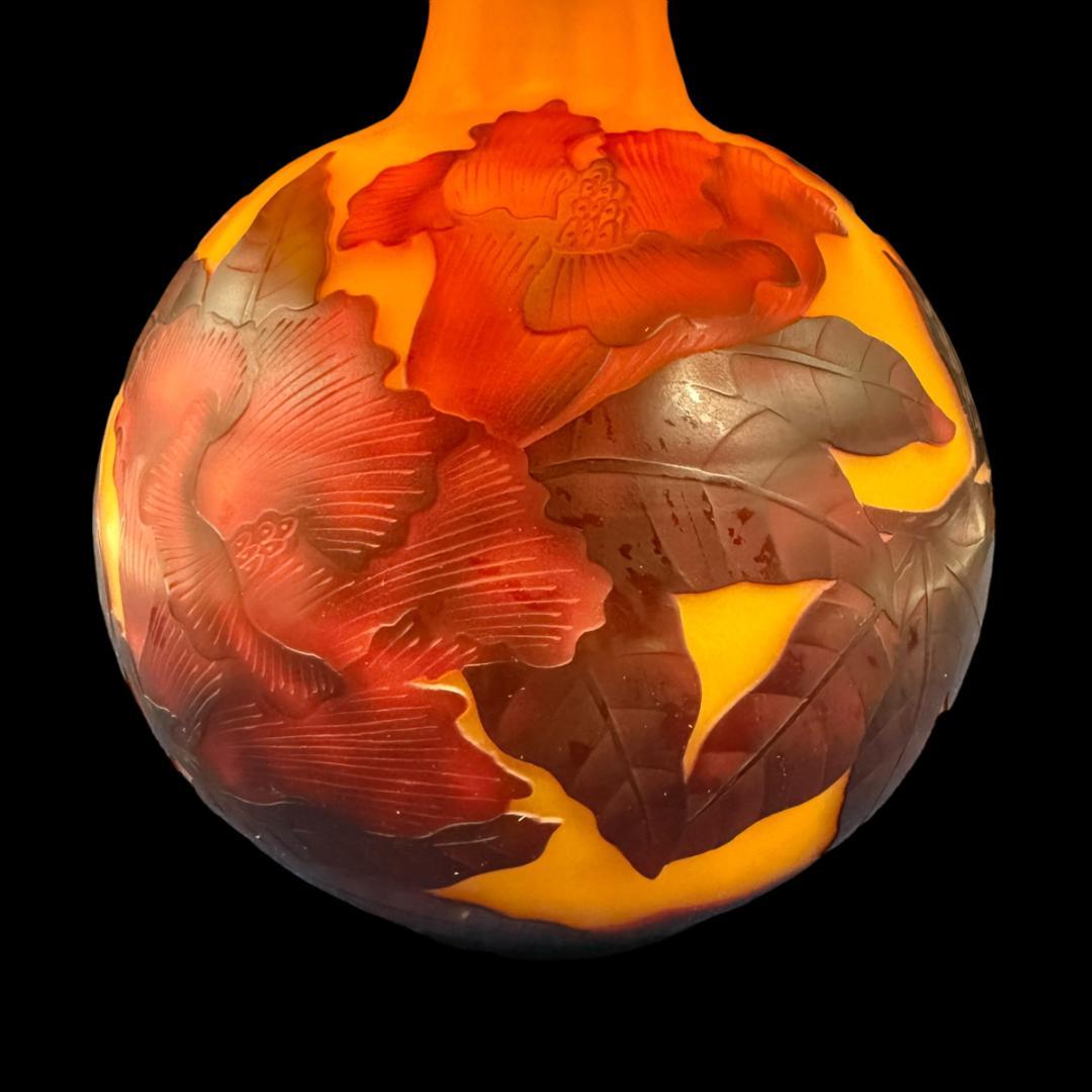 高さ35㎝【希少】【特大】エミールガレ風　レプリカ　ランプ　卓上照明