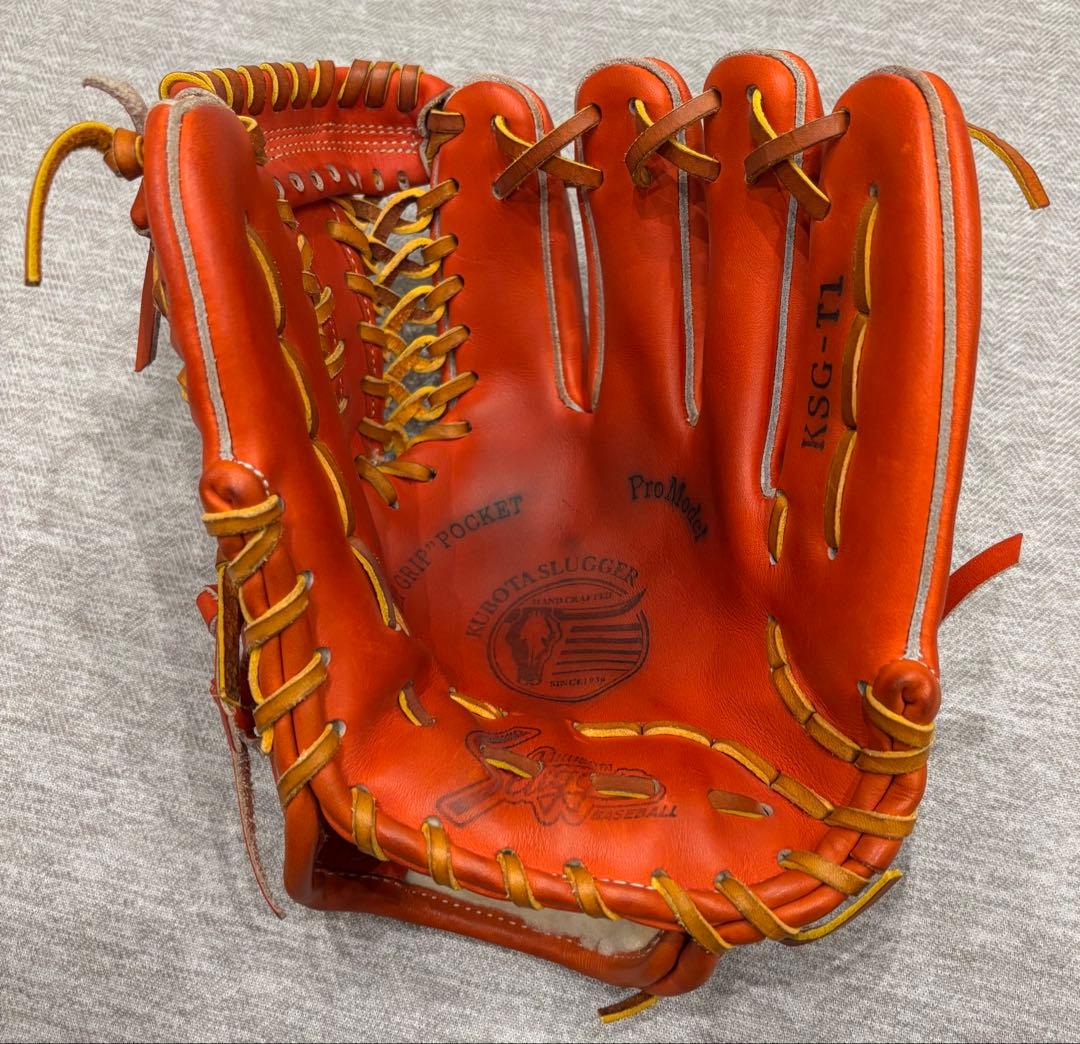 久保田スラッガー・KSG-T1・硬式グラブ・コーティング型付け加工・内野用
