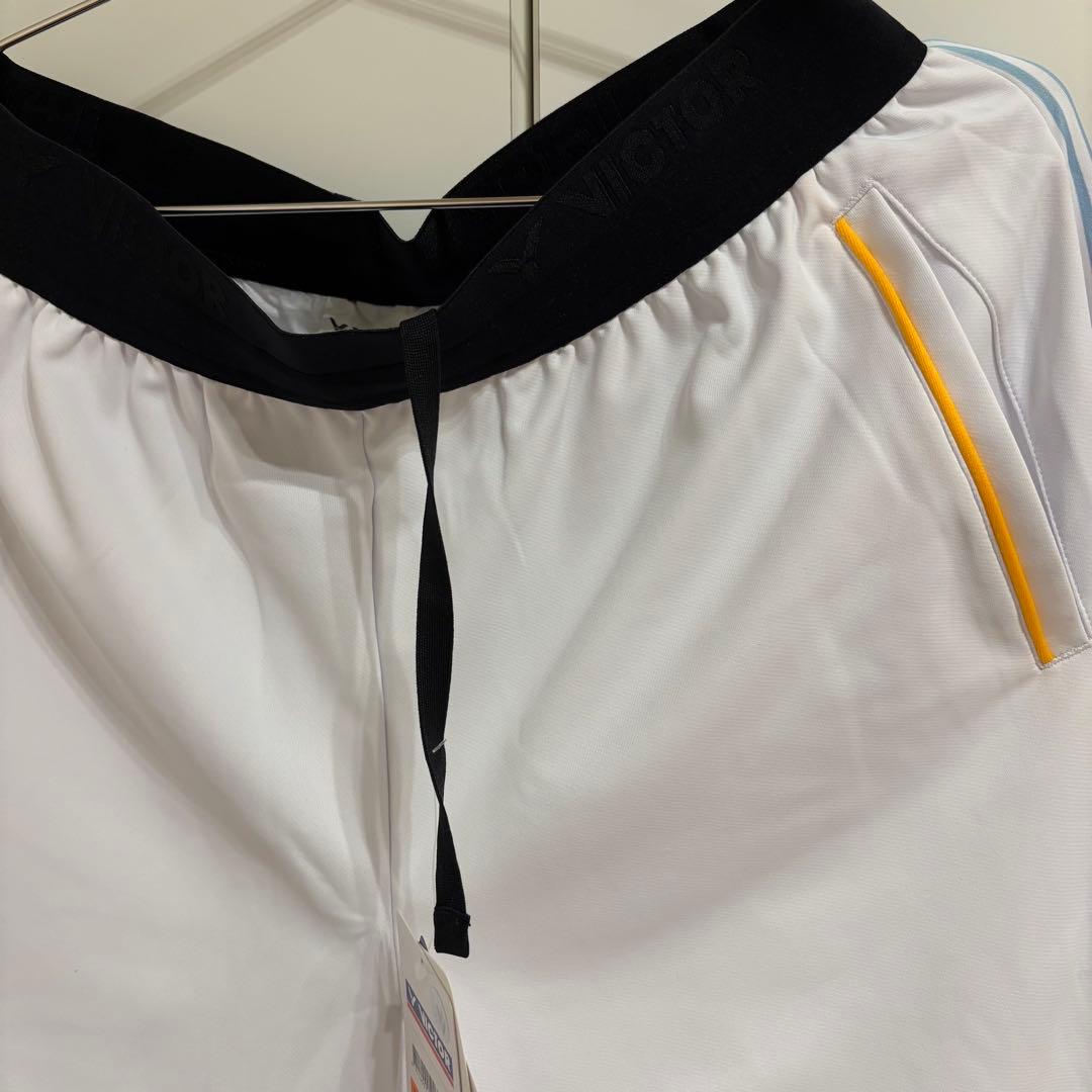 【アントンセン着用モデル】victor ビクターのハーフパンツ Lサイズホワイト