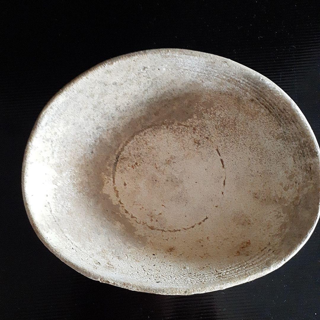 発掘品古い自然灰秞お茶椀