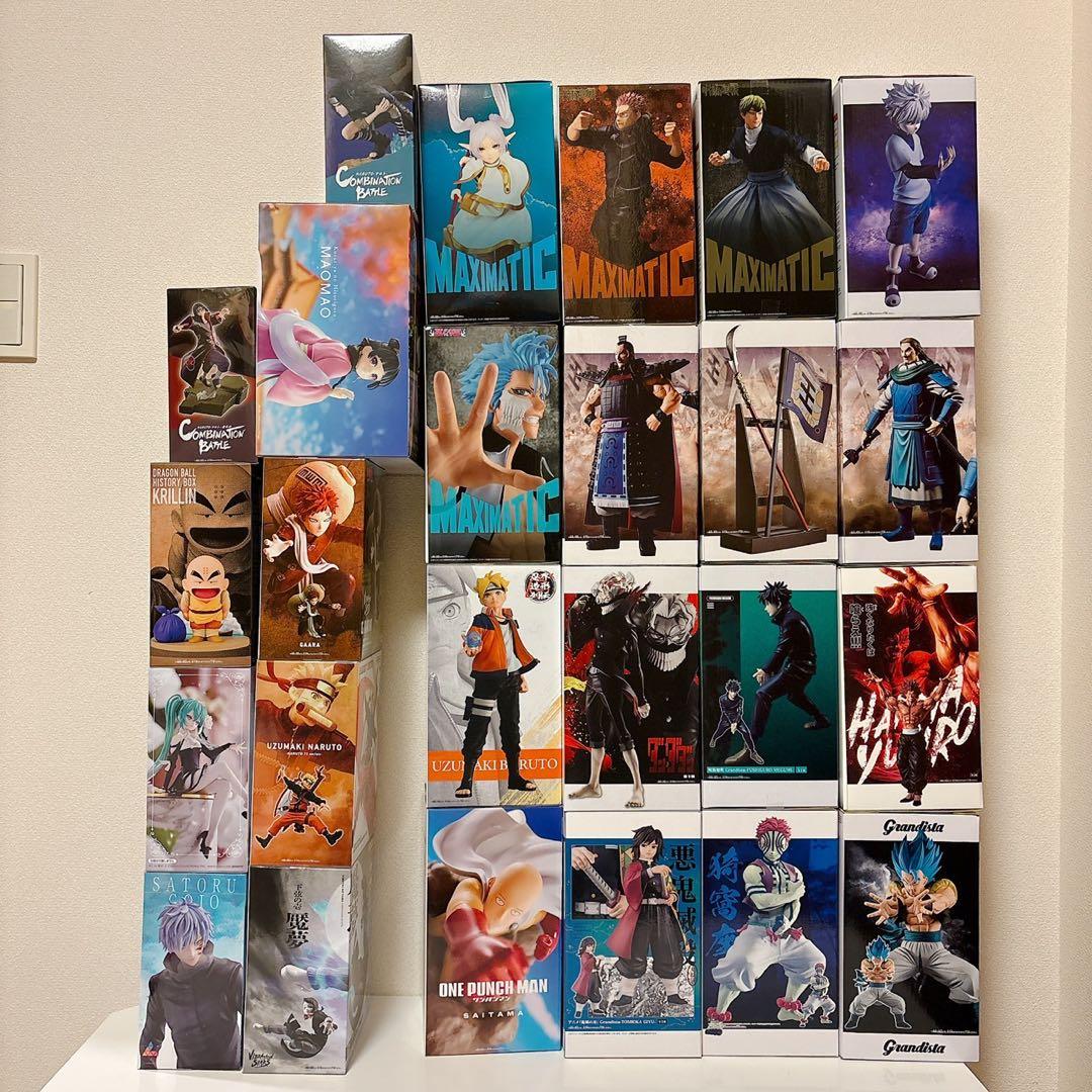 新品未開封 フィギュア25種 呪術廻戦・キングダム・ナルト・ワンパンマン・刃牙