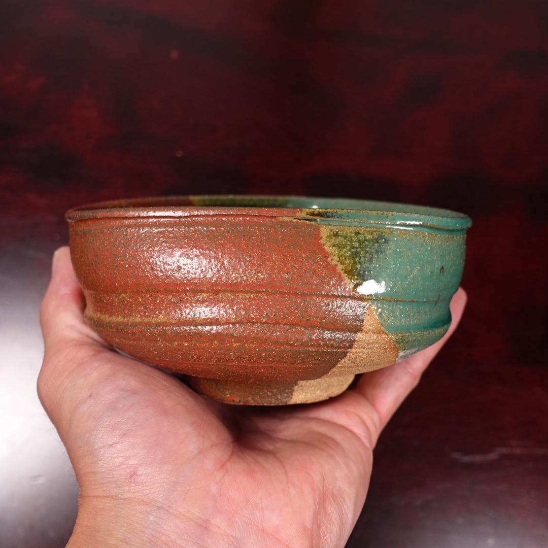 現代上野焼の第一人者 16代 熊谷保興 掛分向付 10客 共箱