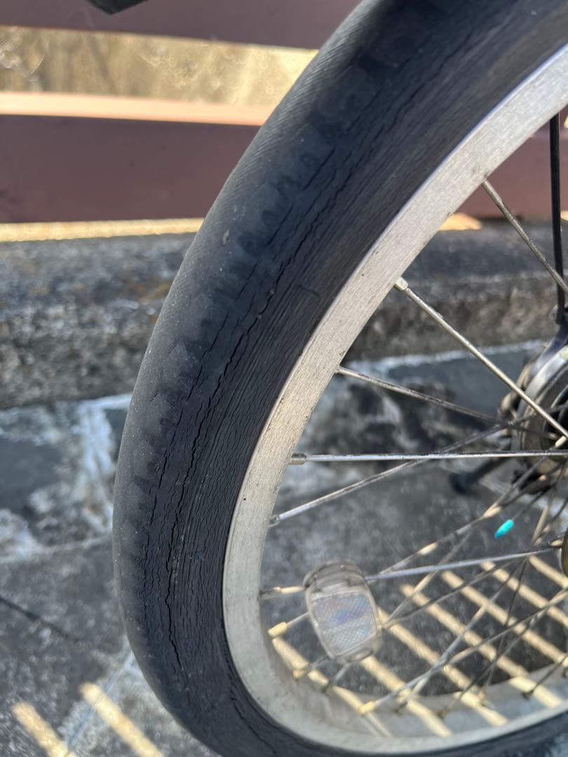 未整備　電動アシスト　Panasonic aluminum FRAME 折り畳み