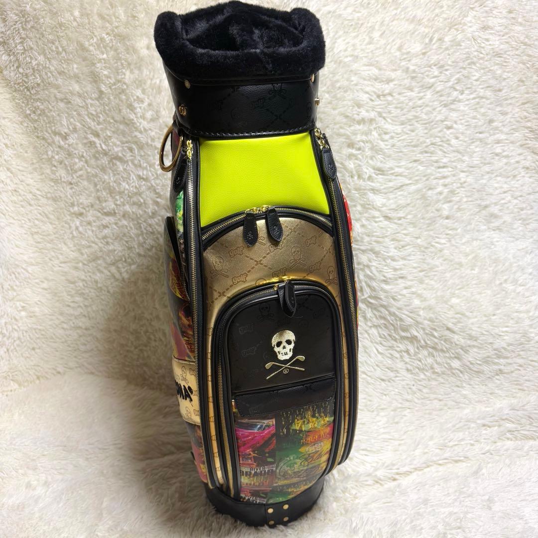 【マークアンドロナ】極美品 キャディバック 木村拓哉 総柄 2023