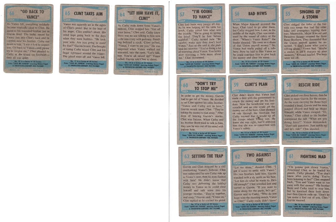 1956年 エルビス・プレスリー Elvis Toppsカード コンプリート!