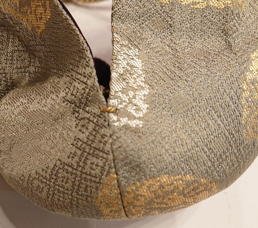 茶道具 織部 耳付 茶入 2代山口錠鐵 仕覆 共箱