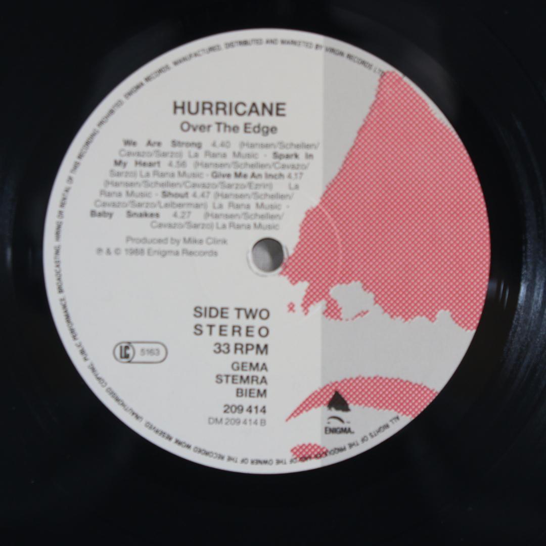 独LP Hurricane Over The Edge ドイツ盤 初回プレス