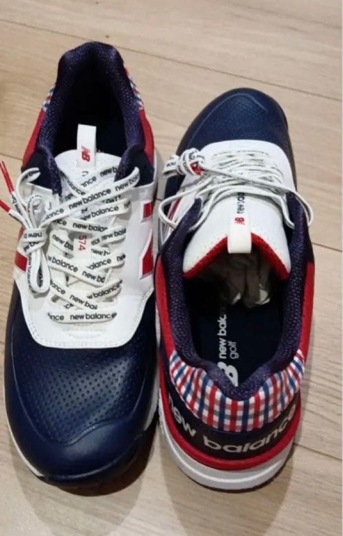 New Balance ゴルフシューズ ネイビー/ホワイト/レッド