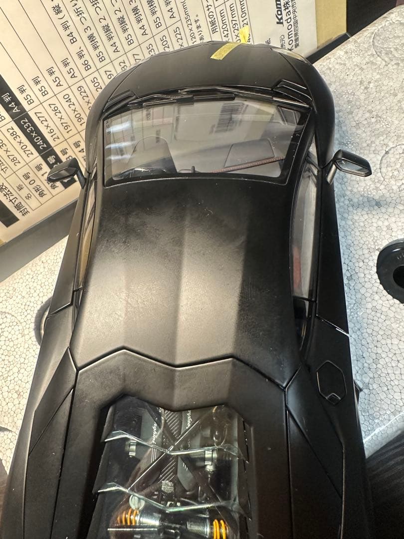 Lamborghini Aventador ブラックミニカー 720