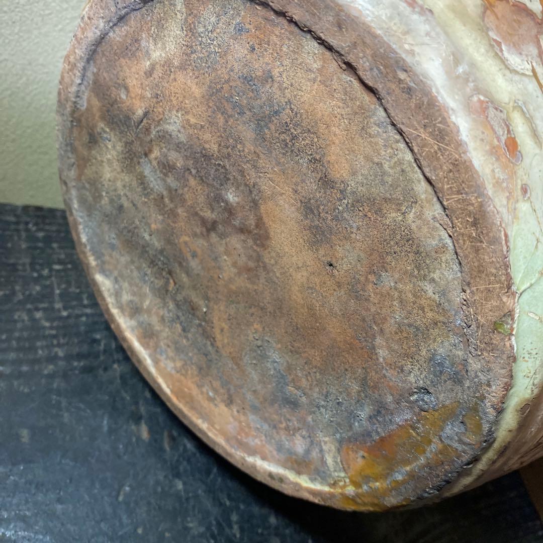 中国古玩　鳥華図花瓶　23cm18cm