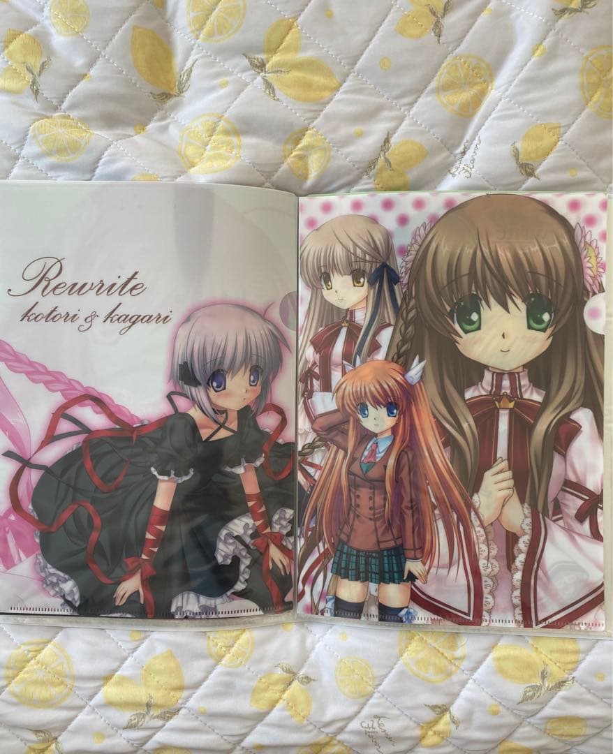 Rewrite クリアファイル　key ビジュアルアーツ　麻枝准　グッズ