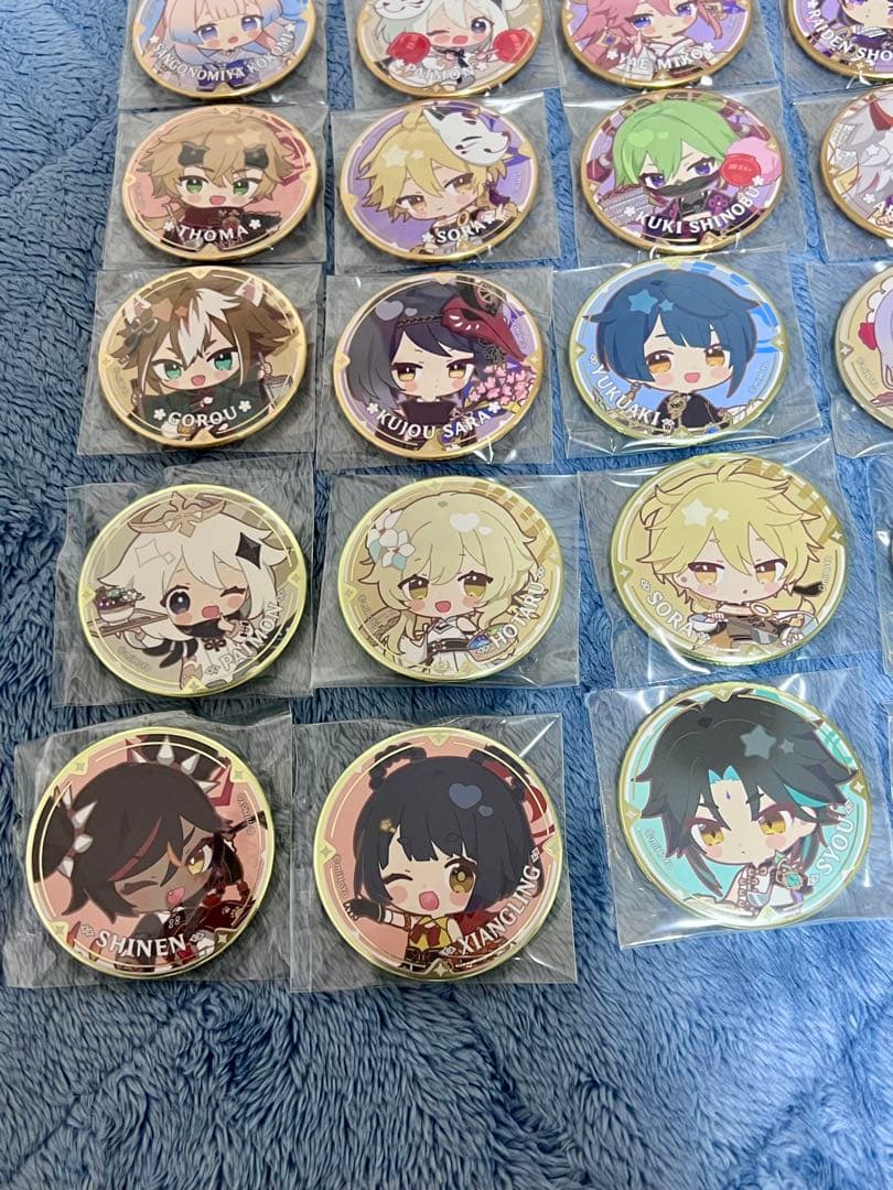 チ*ノ様 原神　スイパラ　モンド　璃月　稲妻 缶バッジ　55点コンプリートセット