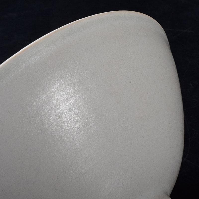 中国　定窯　白磁　刻花文碗　時代箱　V　R8462