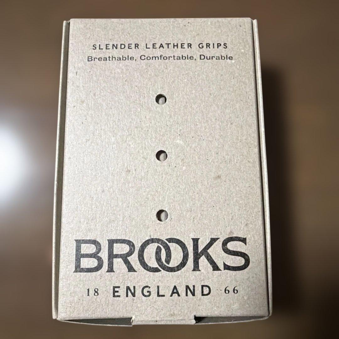 ひ*ろ様 BROOKS SLENDER LEATHER GRIPS ハニー