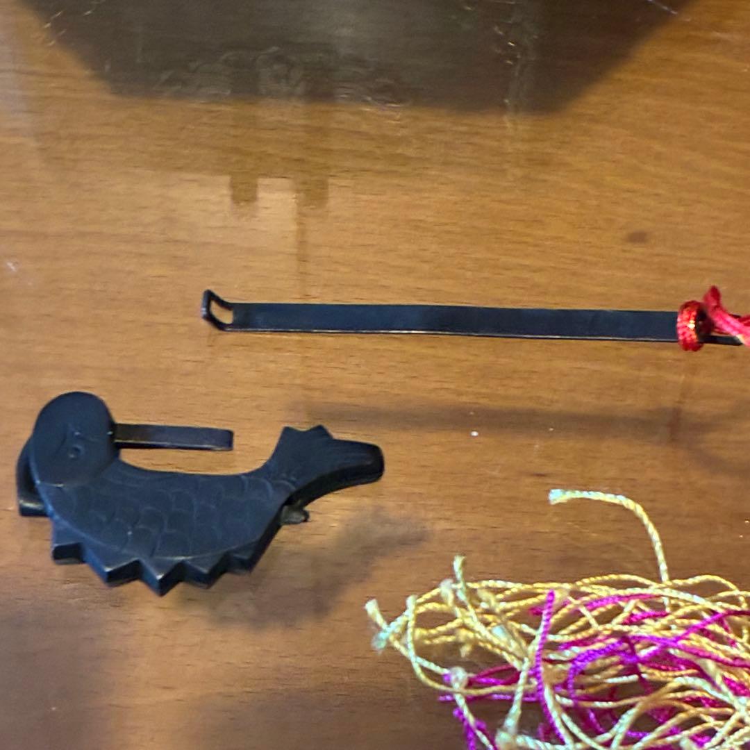 ヴィンテージ 中国　宝石箱　ジュエリーボックス　八角形　レア　赤