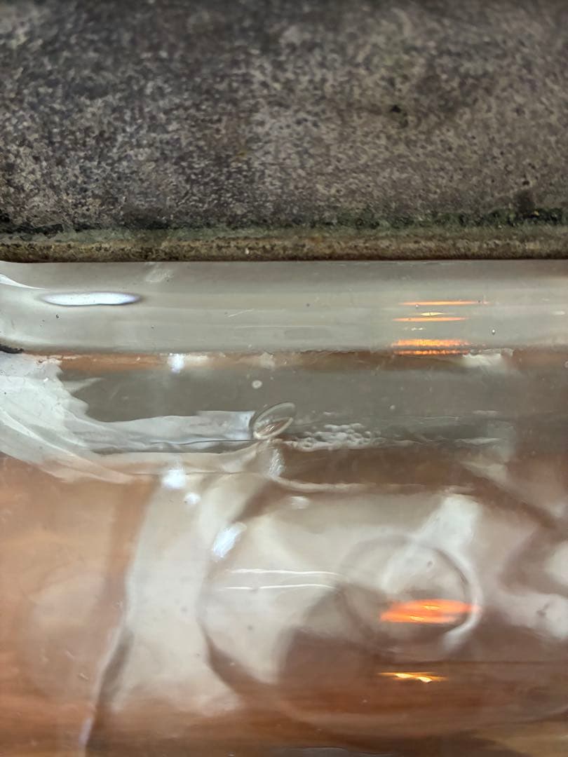 大正 特大 菓子瓶 ガラス瓶 気泡 ゆらゆらガラス 戦前 古道具 アンティーク