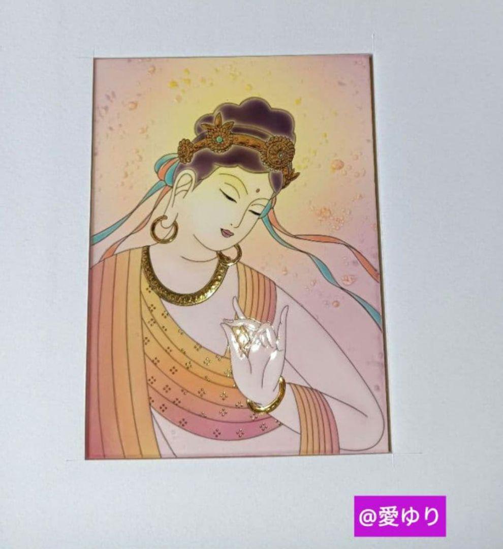 ⚜️草場一壽⭐陶彩画♦原画⭐【貴重】❄️『和顔』【肉筆サイン入り】観世音菩薩