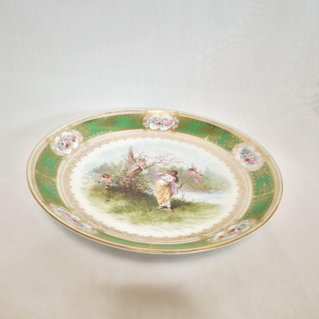 アンティーク ウィーン 手描き 飾り皿