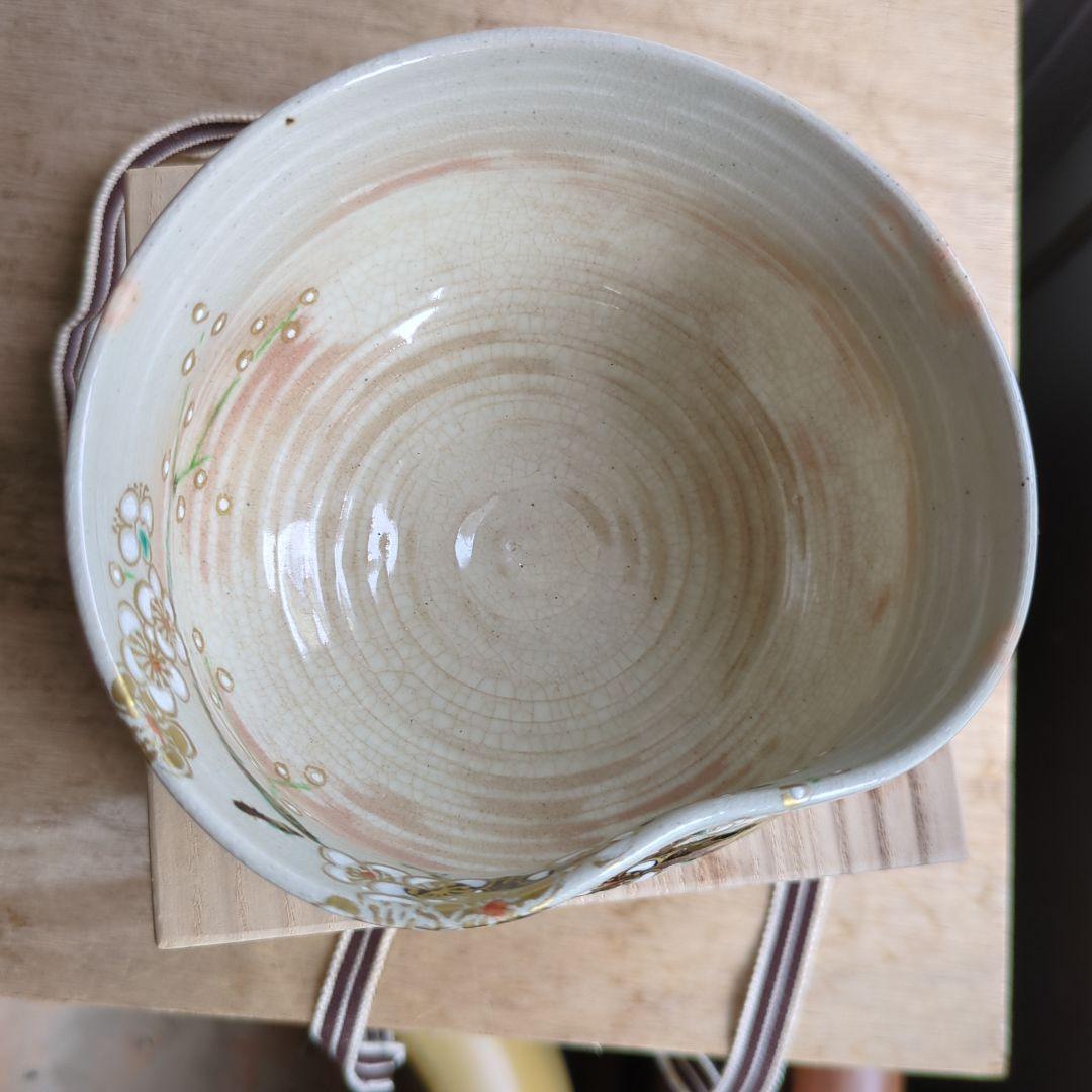 田中万祥　乾山老梅図　京焼 茶碗 共箱 抹茶碗 茶道具 茶道 木箱