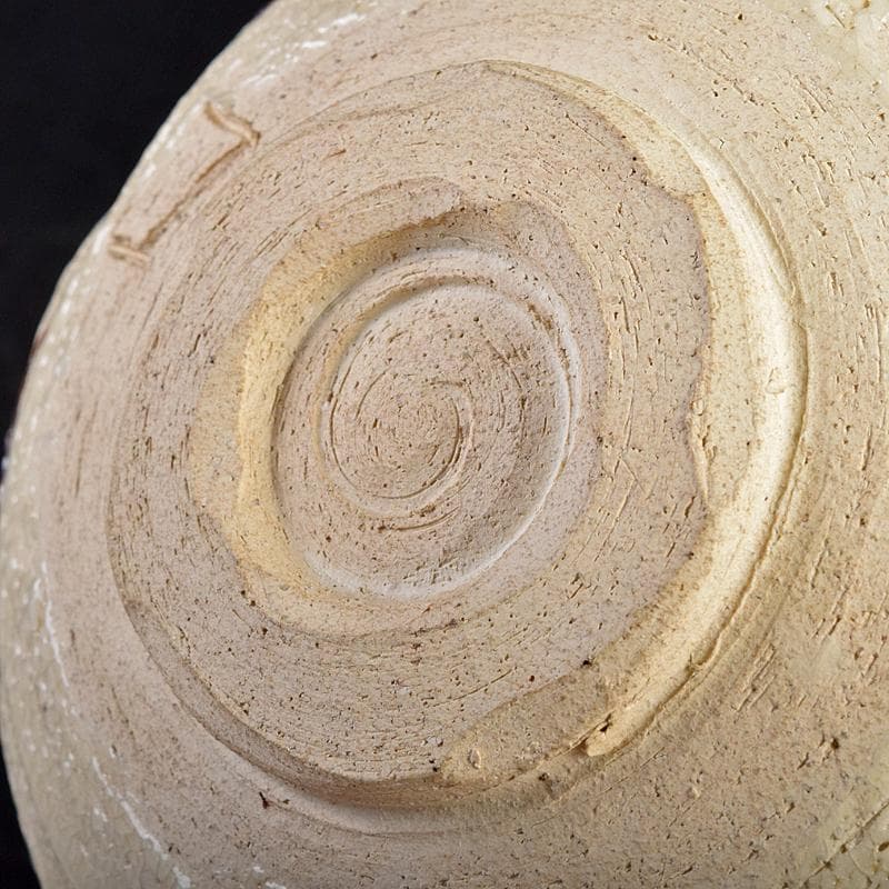 北大路魯山人作　志野茶碗　銘「雪月花」　共布　清水公照極め箱　M　R8845