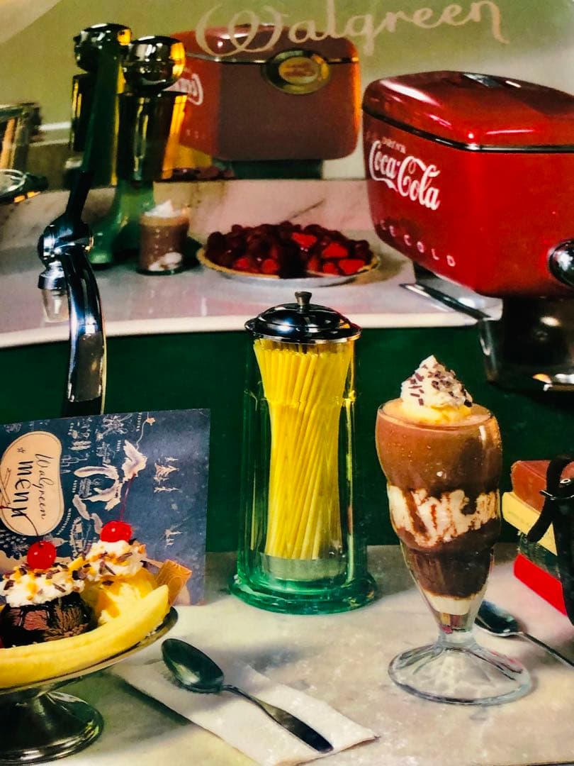 激レア！本物コカ・コーラ＊ダイナーレストランメニューWalgreen ビンテージ