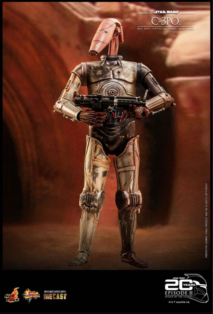 【未展示】Ｃ-３ＰＯ　ＤＩＥＣＡＳＴ　スターウォーズ　クローンの攻撃　20周年