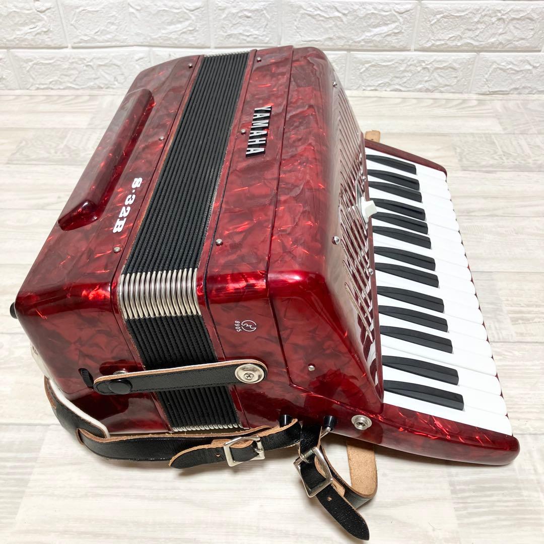 YAMAHA アコーディオン　S-32B 美品　赤　レッド　ヤマハ