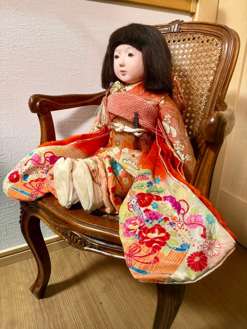 【パンダさま専用】市松人形 玉水 50cm 人形液 昭和初期 アンティークドール