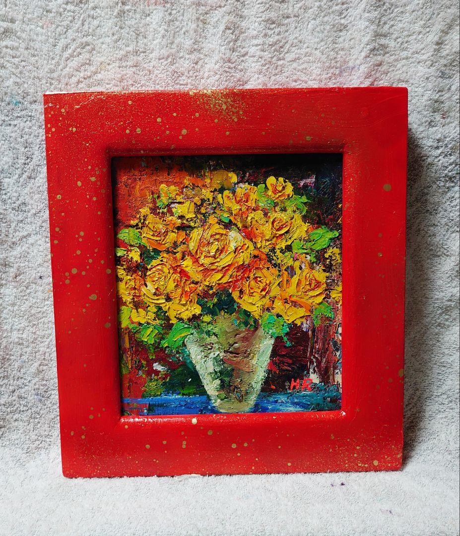 油絵 絵画 【森の白い花道】