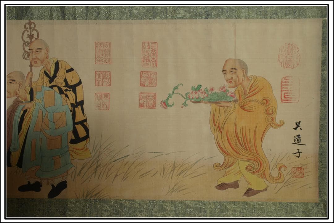 民間仕入れ品　中国唐時代の絵　激安骨董品　肉筆保証 BD411A3-3