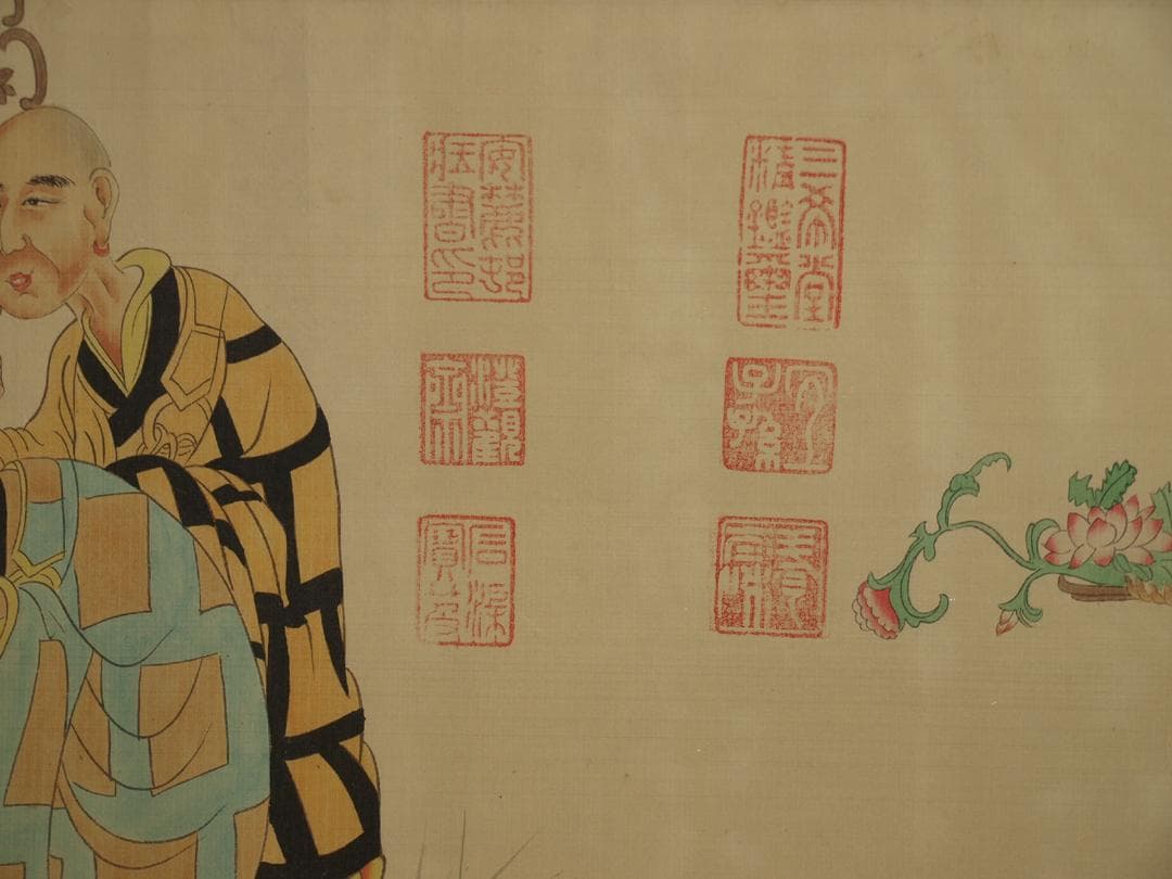 民間仕入れ品　中国唐時代の絵　激安骨董品　肉筆保証 BD411A3-3