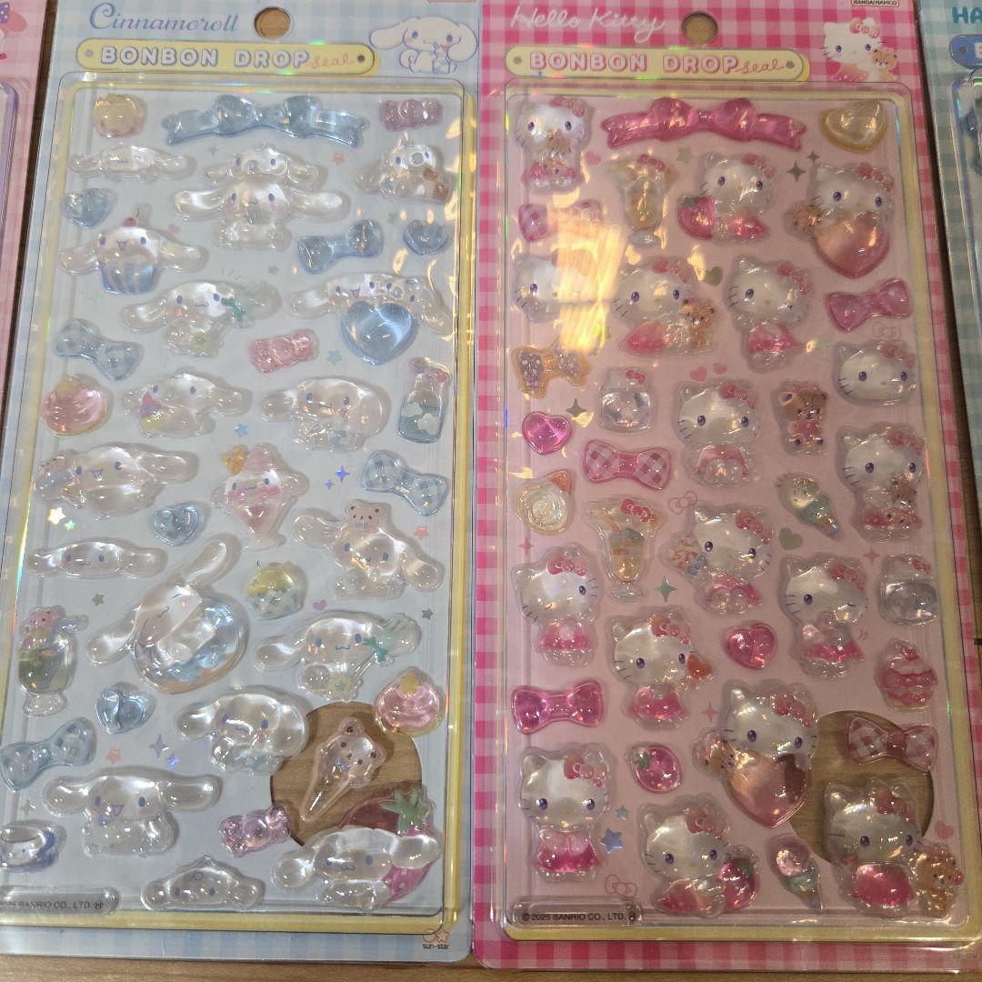 ボンボンドロップシール ディズニー サンリオ12枚セット