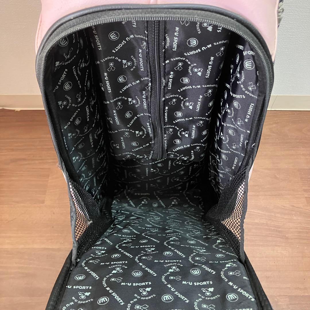 M・U SPORTS ミエコウエサコ　キャディバッグ　ゴルフバッグ　ピンク