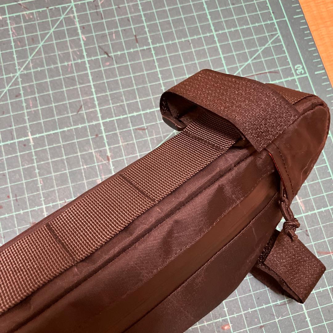 ハンドメイド　フレームバッグ　x-pac ブラック　42cm