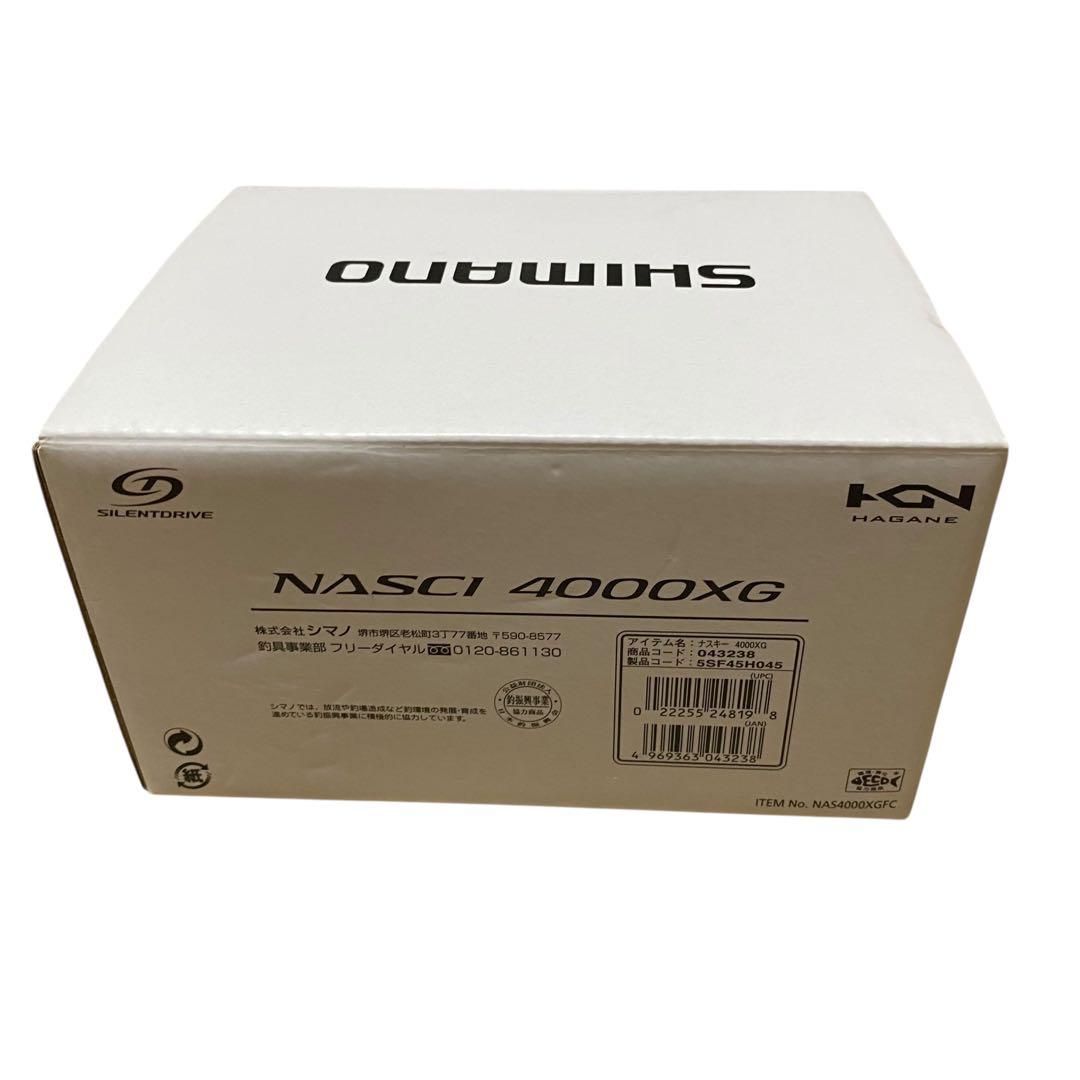 【美品】SHIMANO NASCI 4000XG リール　ゴメクサスハンドル