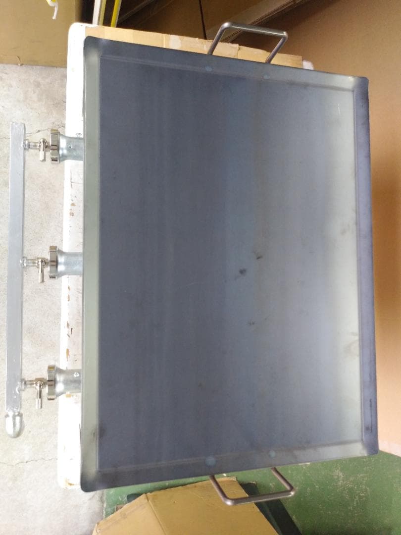 未使用品 便利な取手付 鉄板焼き グリラー お好み広島焼きそば ガスグリドル