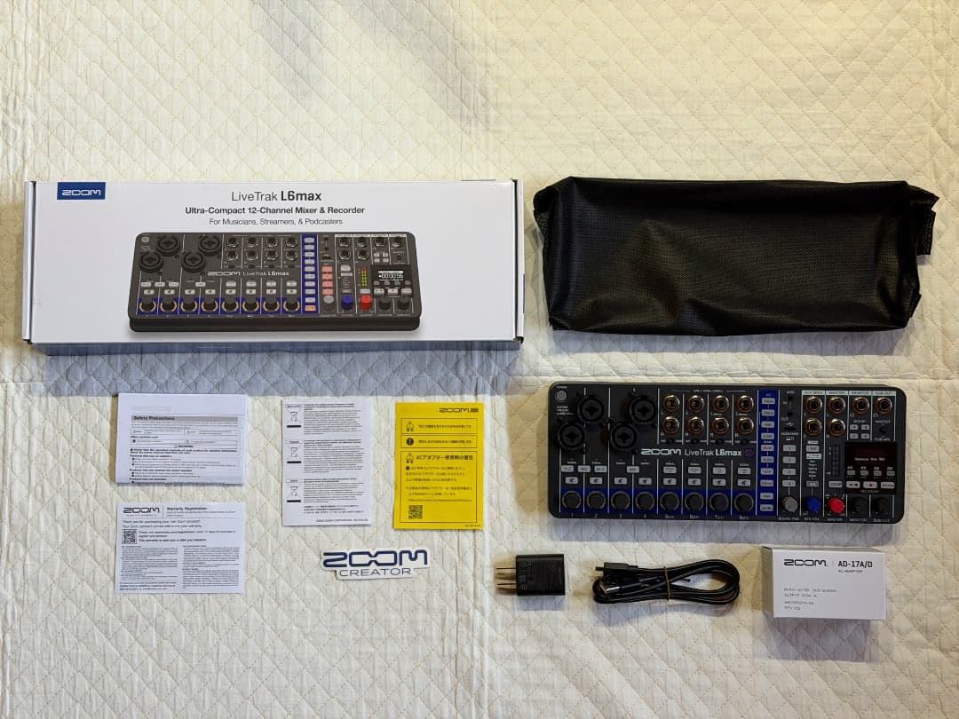 ZOOM LiveTrak L6max デジタルミキサー / レコーダー