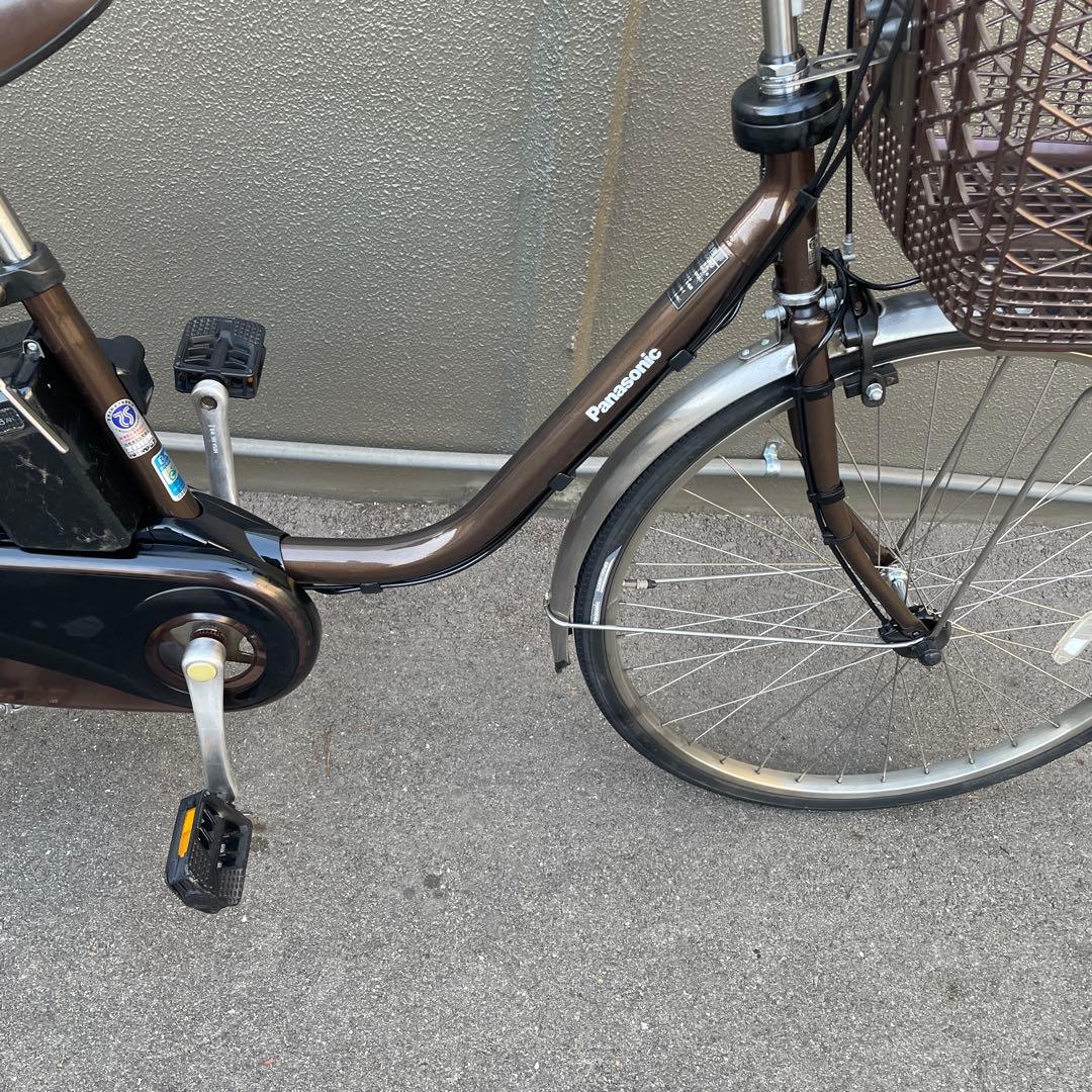 パナソニック電動アシスト自転車26インチ バッテリー16Ah ブラウン