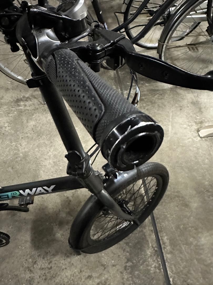 ※linola 　　ERWAY A-01 折りたたみ電動自転車 グレー