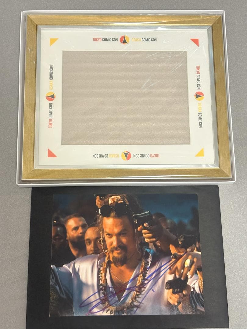 ジェイソン・モモア 直筆サイン 東京コミコン額縁付き