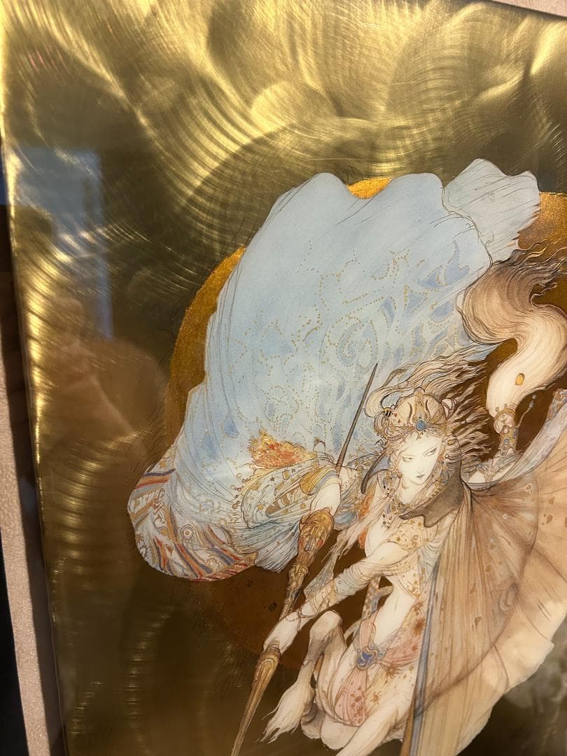 騎神来たりぬ スペシャルメタル 天野喜孝 金箔 真作保証