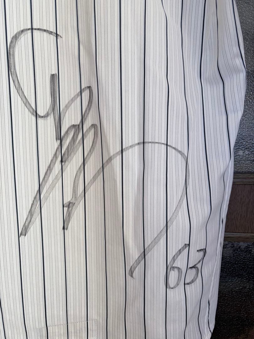 実使用！　千葉ロッテマリーンズ　和田 康士朗　 直筆サイン入りユニフォーム