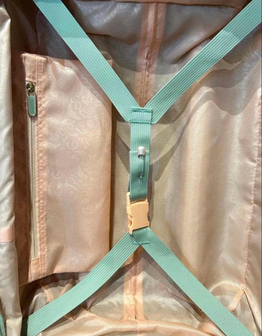 ☆ほぼ新品☆35/42L アメリカンツーリスター パステルグリーン機内持ち込み可