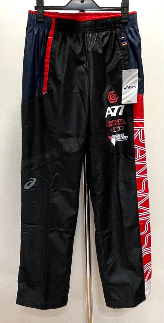 アシックス【S】XAW720-XAW820 ウォーマー上下組 ブラック 黒