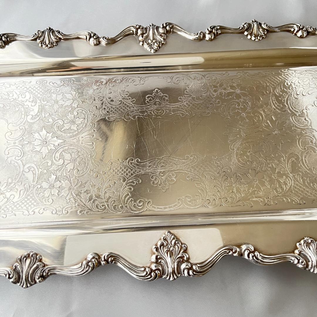 【ギャラリートレー】 ロングタイプ 56cm ハンドル/飾りフット 大型