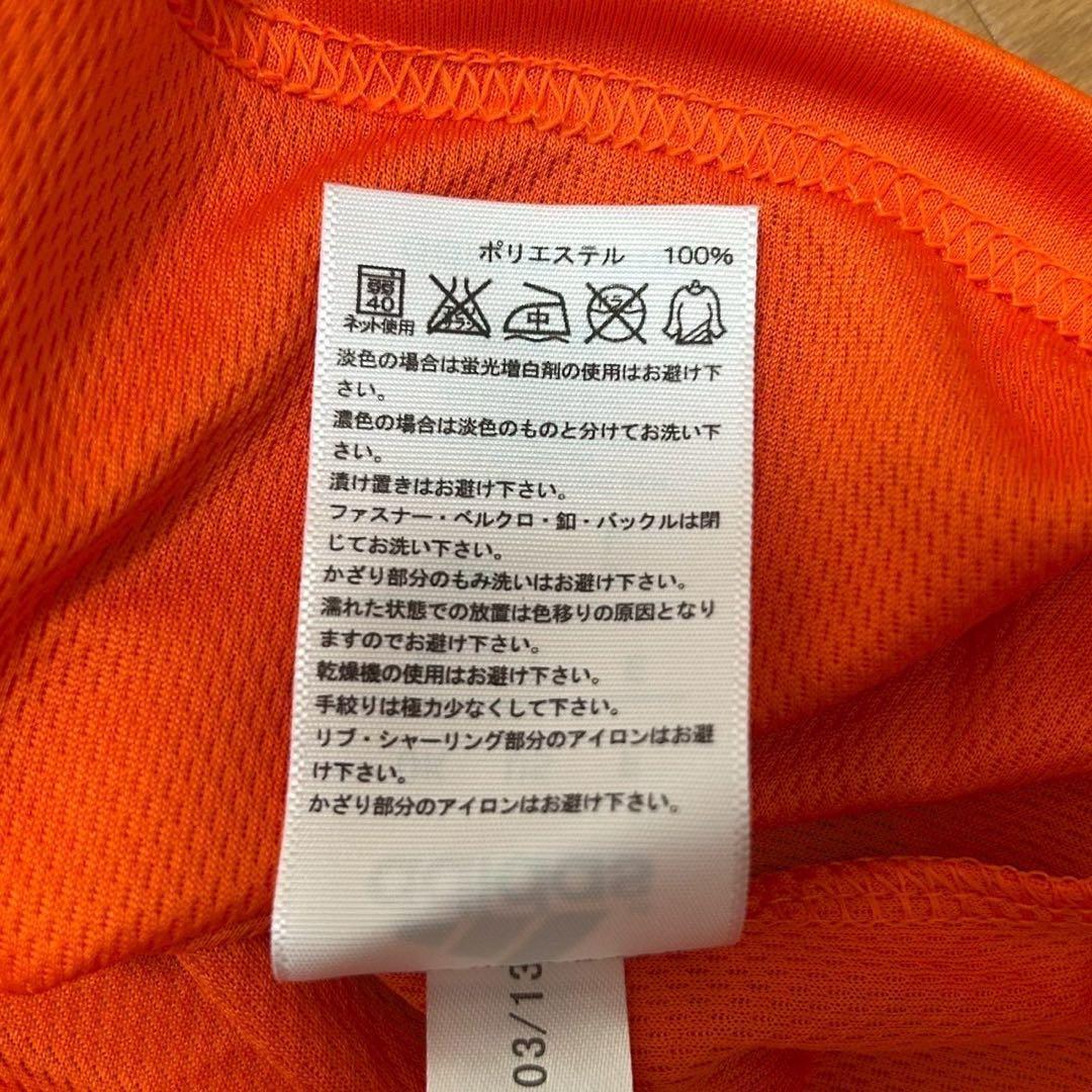 アディダス ユニフォーム オレンジ GIANTSロゴ ボタン付き s6138