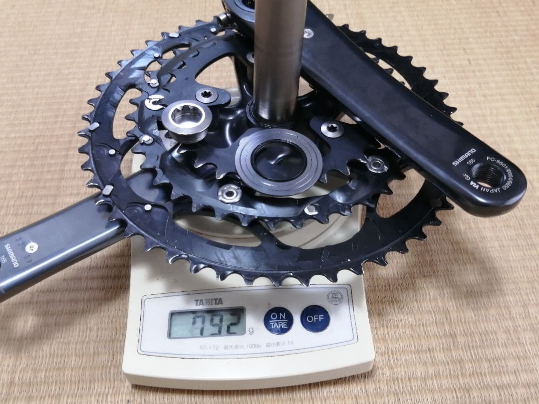 オ*ン様 シマノ トリプルクランク FC6604G　165mm 美品 ブロンプト