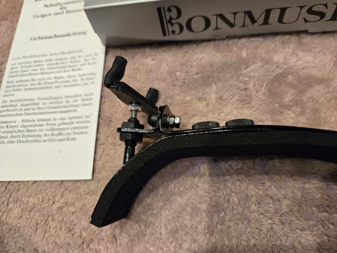 ボンムジカ バイオリン 肩当て 4/4 使用回数少なめ 美品
