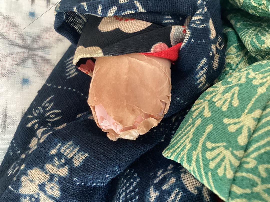 市松人形 竹取物語　松菊　抱き人形　ビスクドール　アンティークドール約45cm