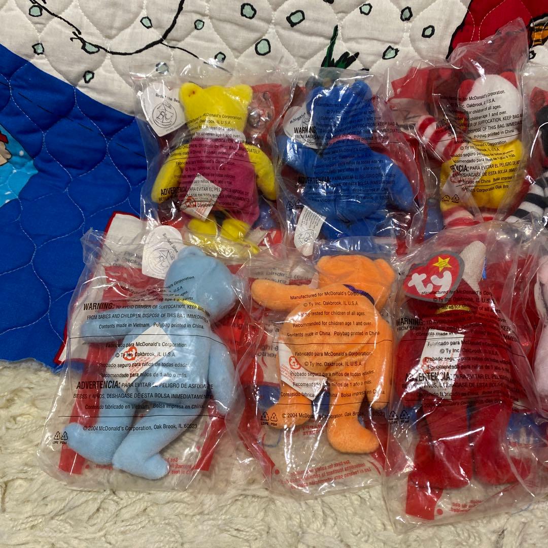 2004年　USAマクドナルド ハッピーミール　ty ぬいぐるみ　コンプリート